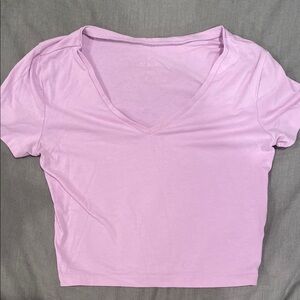 Women's V-Neck Lilac Top